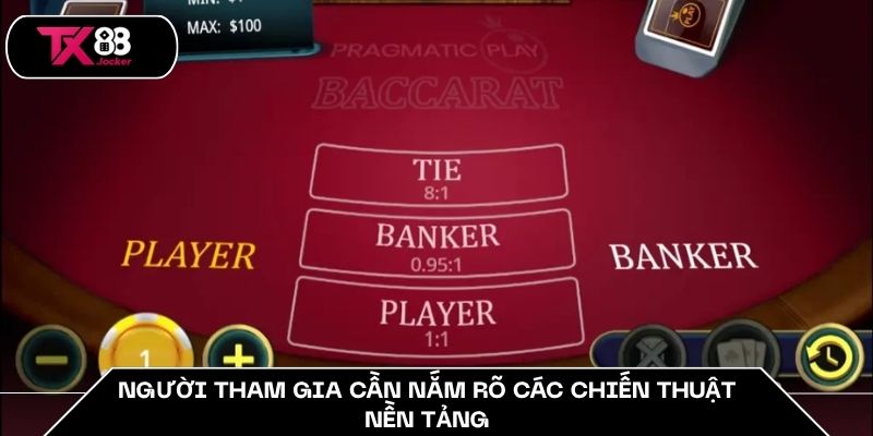 Người tham gia cần nắm rõ các chiến thuật nền tảng
